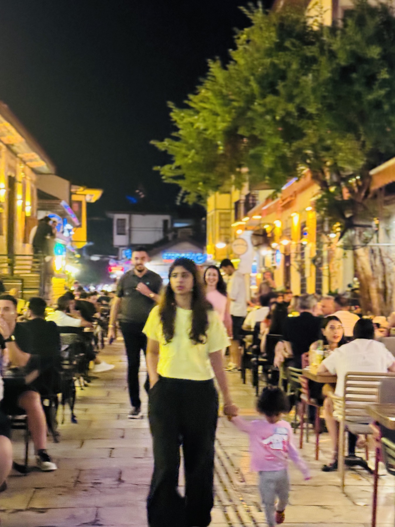 Evening street in Kaleiçi, Antalya