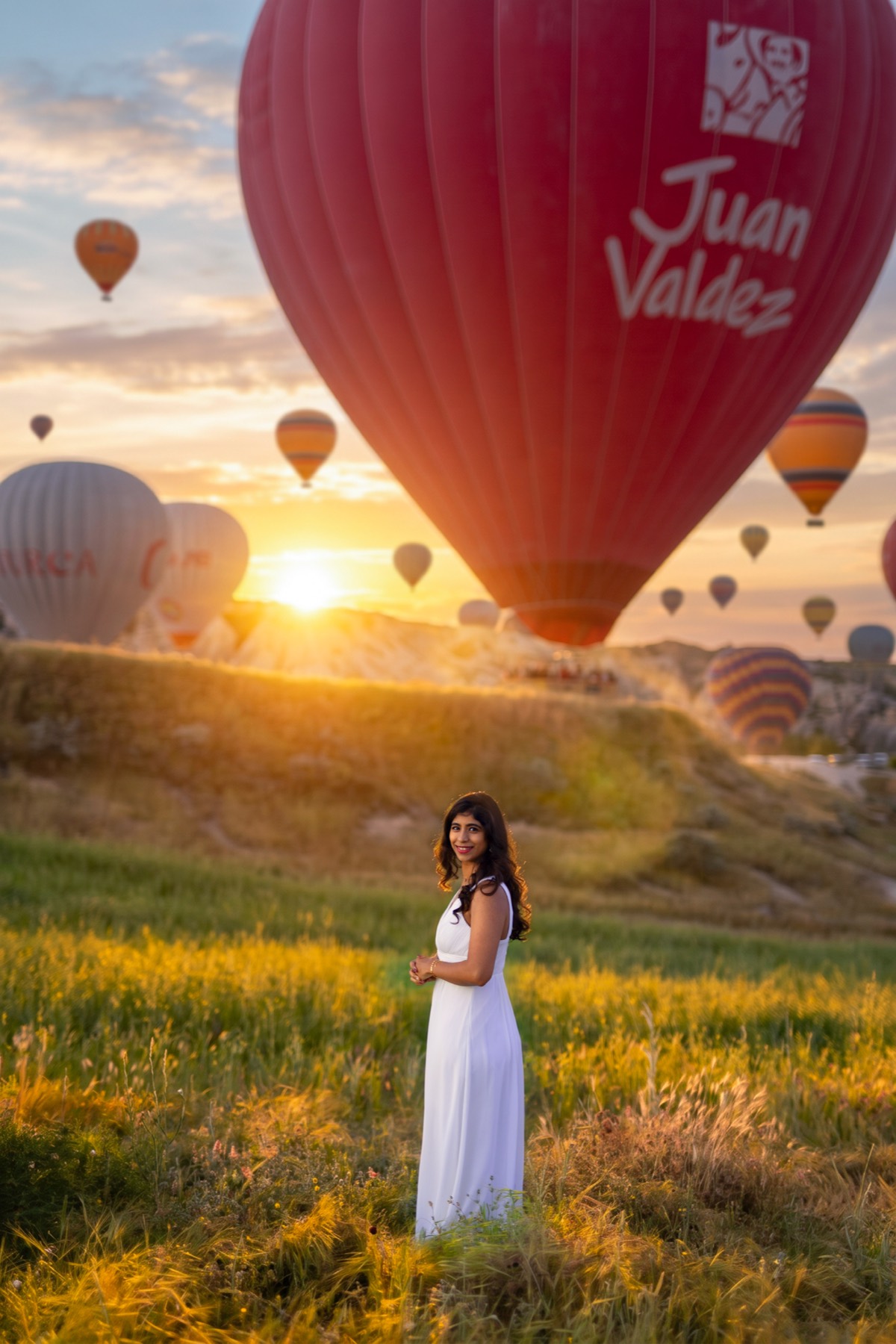 Sunrise hot air balloons over Cappadocia, frame 3