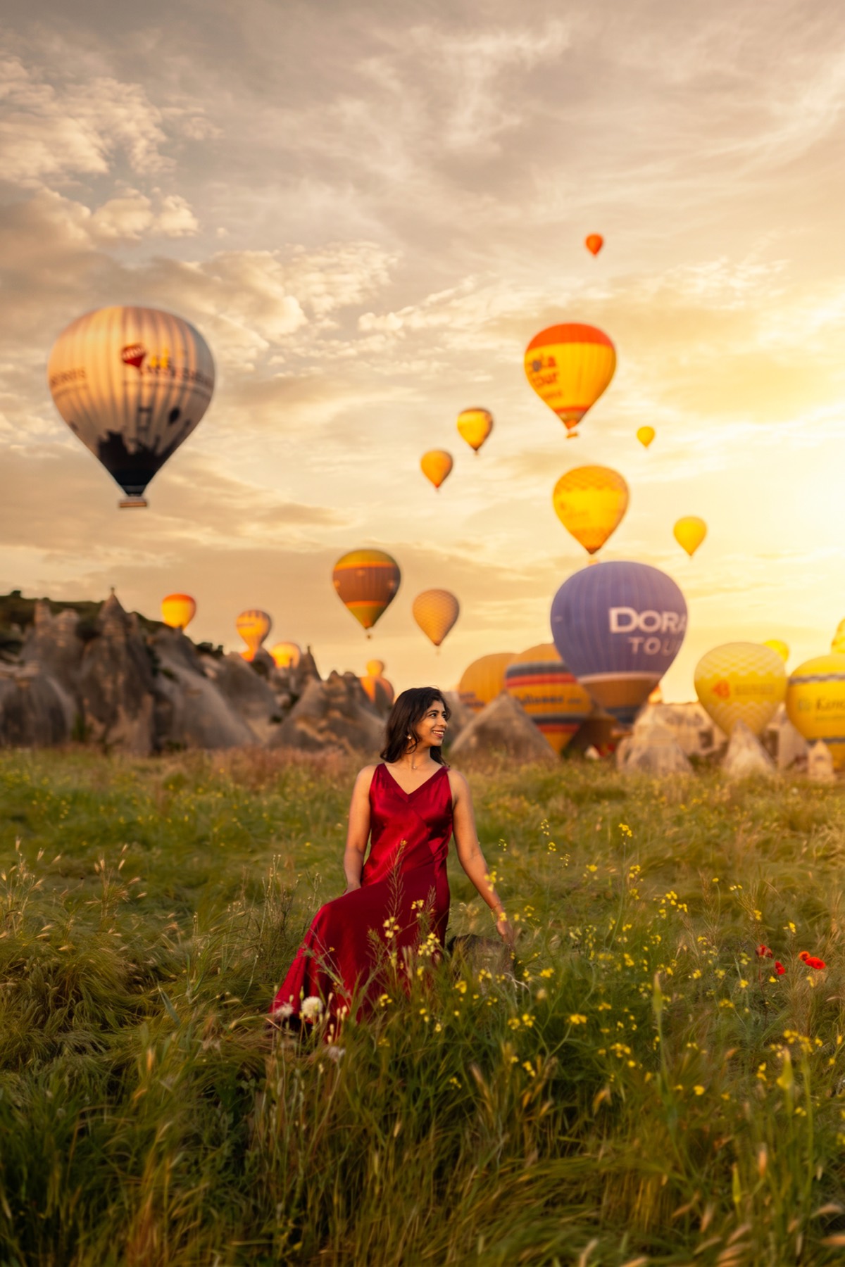 Sunrise hot air balloons over Cappadocia, frame 5