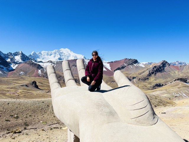 Scenic Andes mountains from 17000 feet!